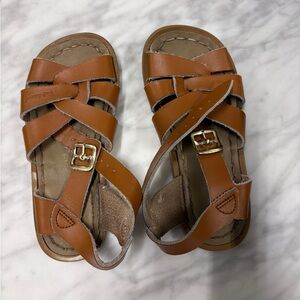 Salt Water Sandals by Hoy Brown Leather Sandals